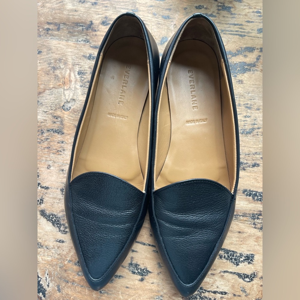 Everlane Black Leather Loafers